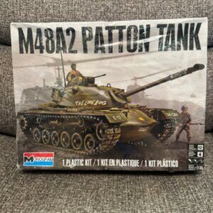 FACTORY SEALED Monogram Patton Tank Plastic Model Kit M48A2 1:35 scale NIB